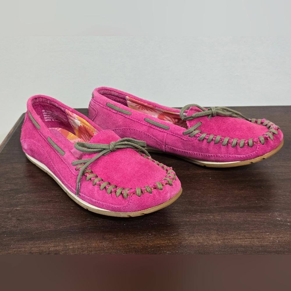 MIA Macey Suede Leather Slip-on Pink Mocassin Women's Size 8M - Picture 3 of 8